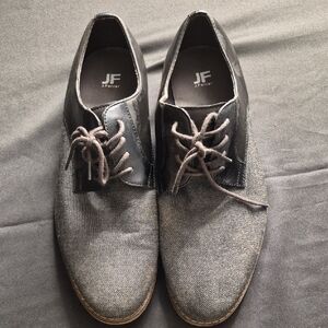 jf j.ferrar Men's Gray Lace-Up Shoes